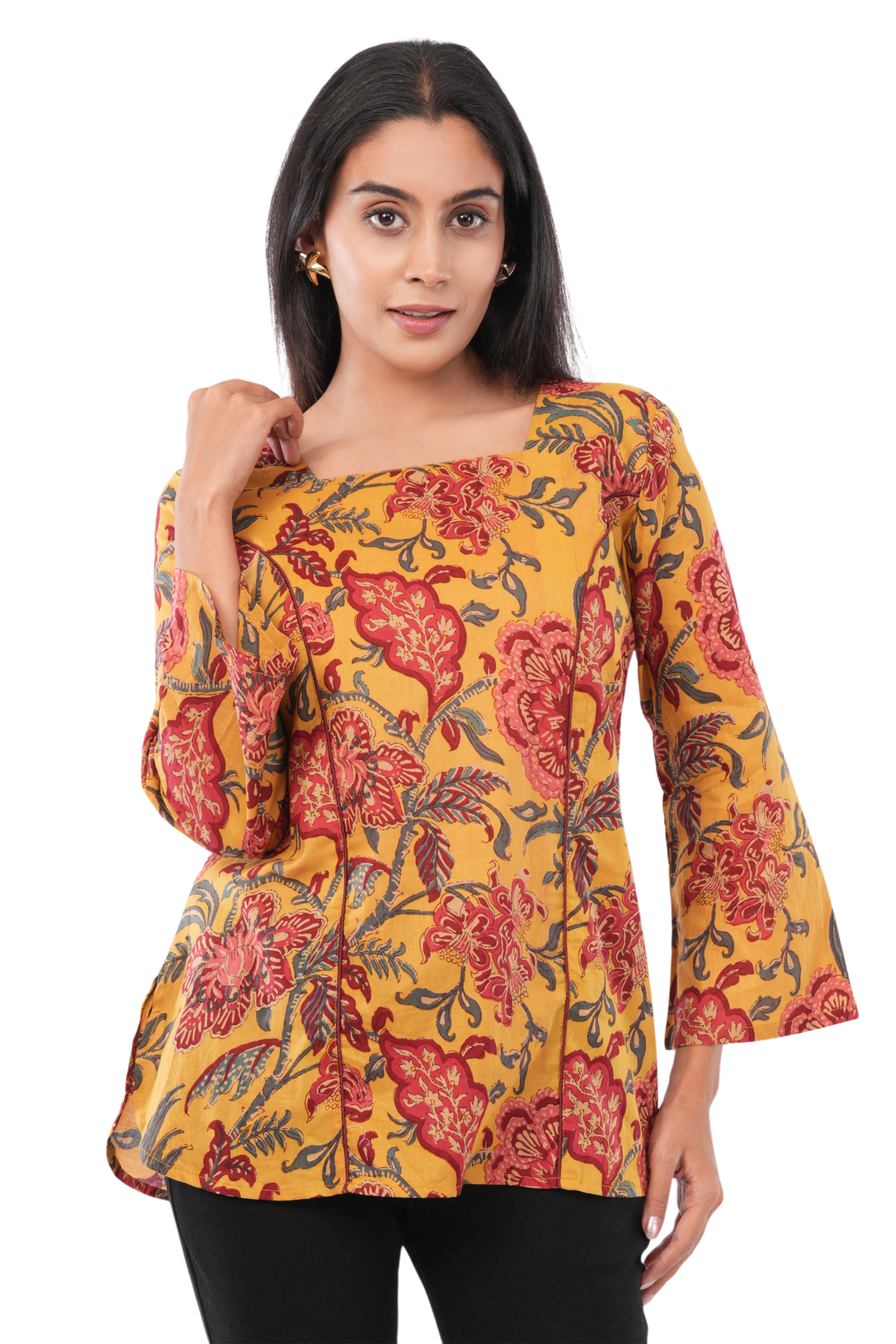 Kalamkari printed Short kurti