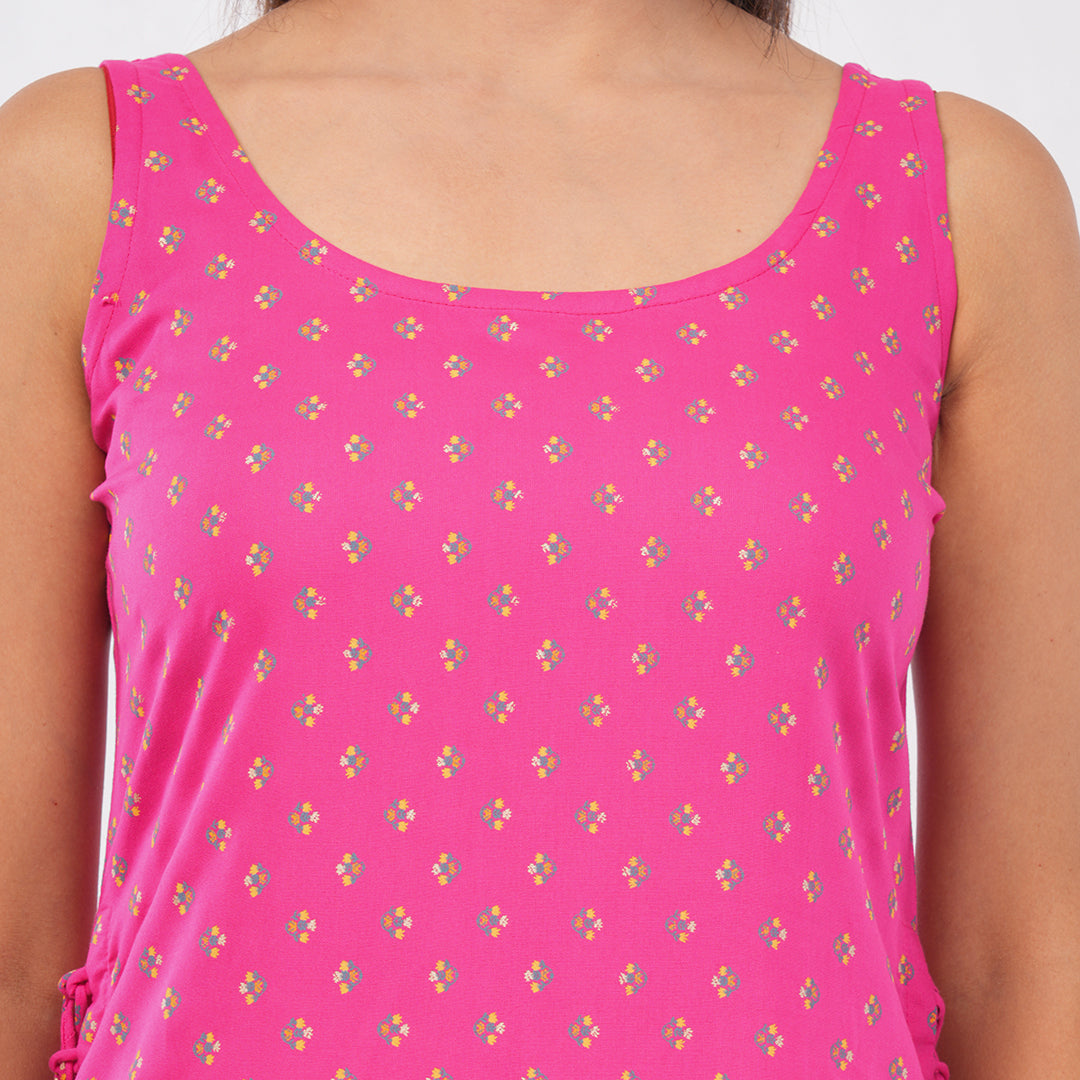 Buy Side Dori Sleeveless Kurti for Women Online | Premium Designer Ethnic Wear | Aradhya by Nirmal