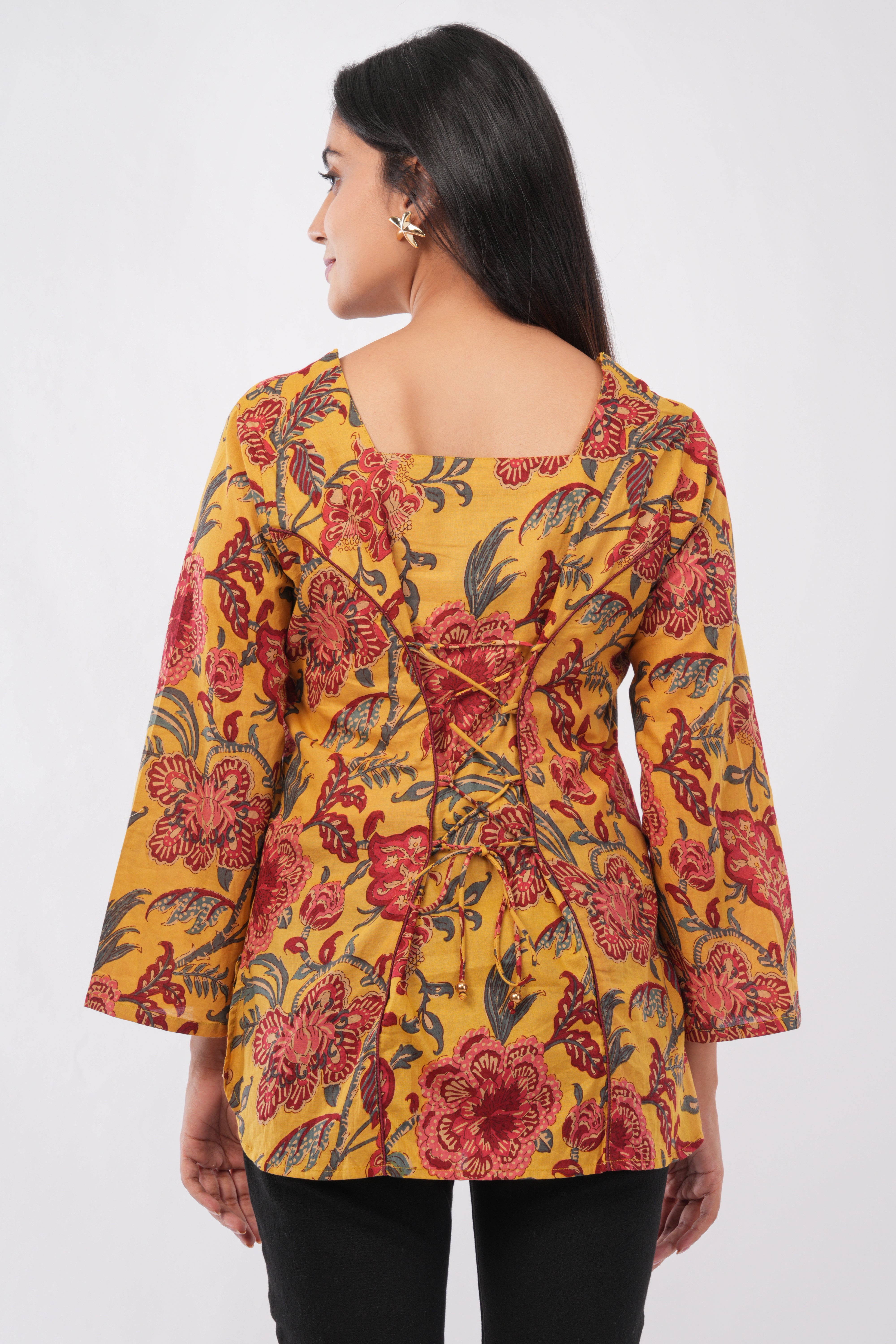 Kalamkari printed Short kurti