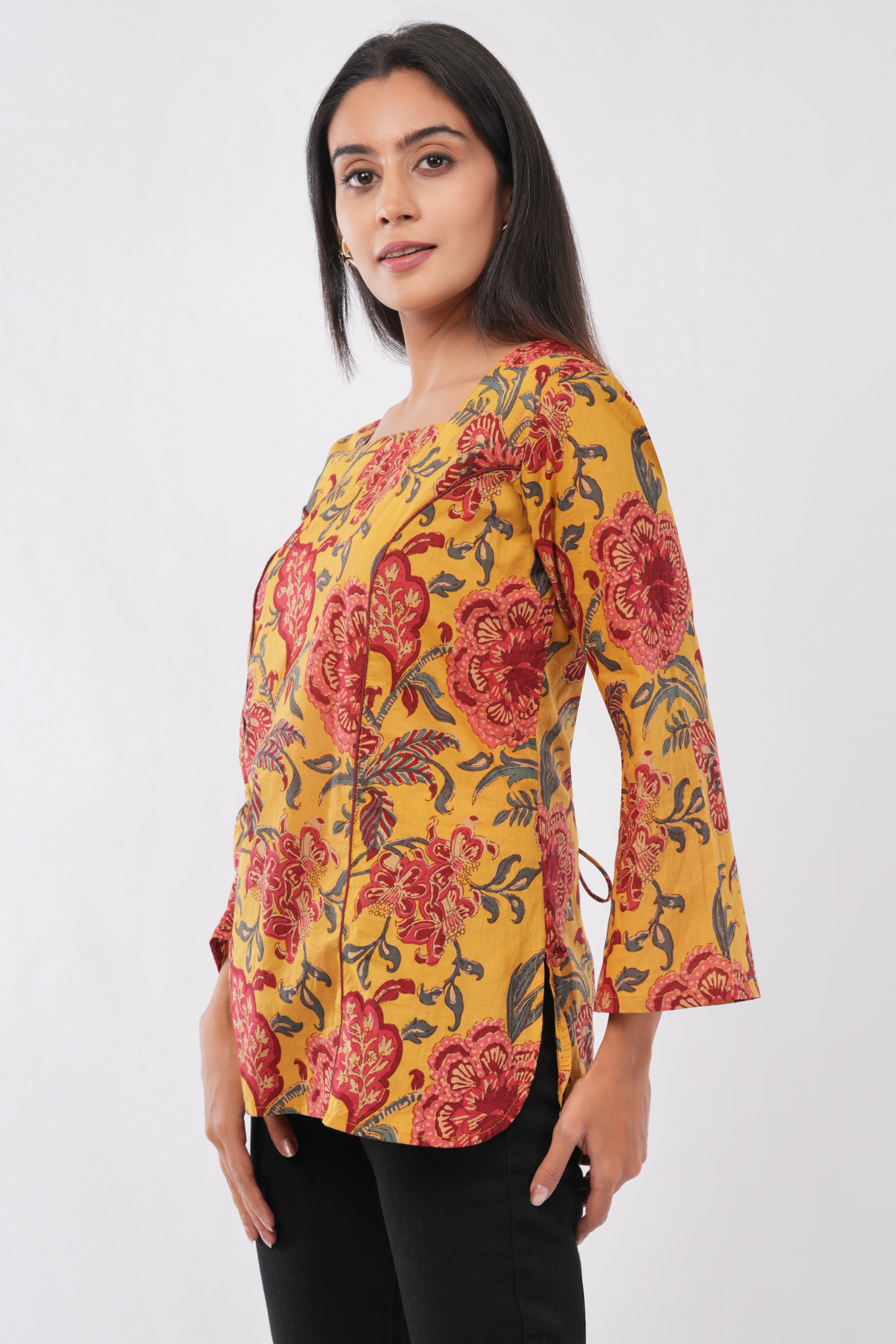 Kalamkari printed Short kurti