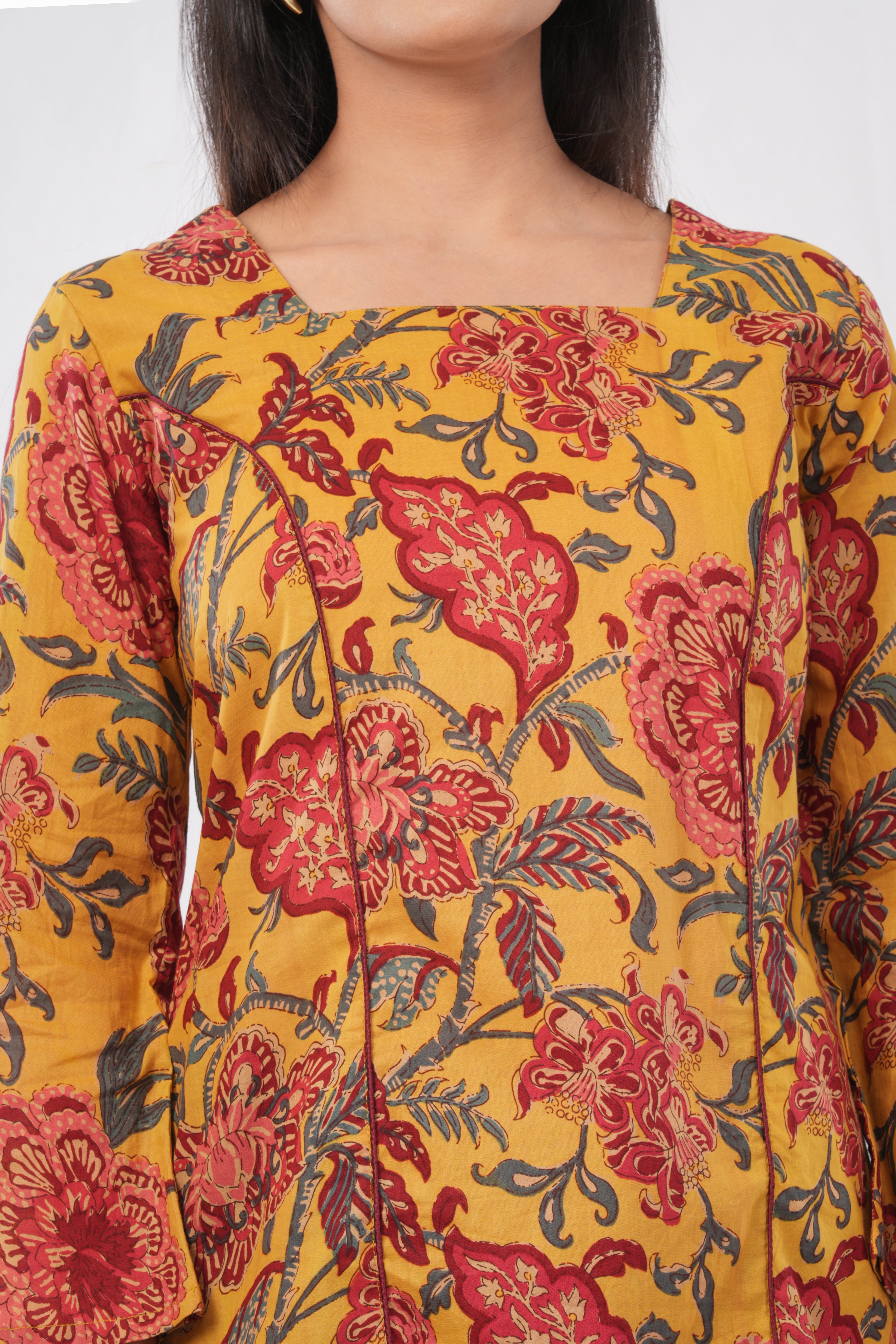 Kalamkari printed Short kurti