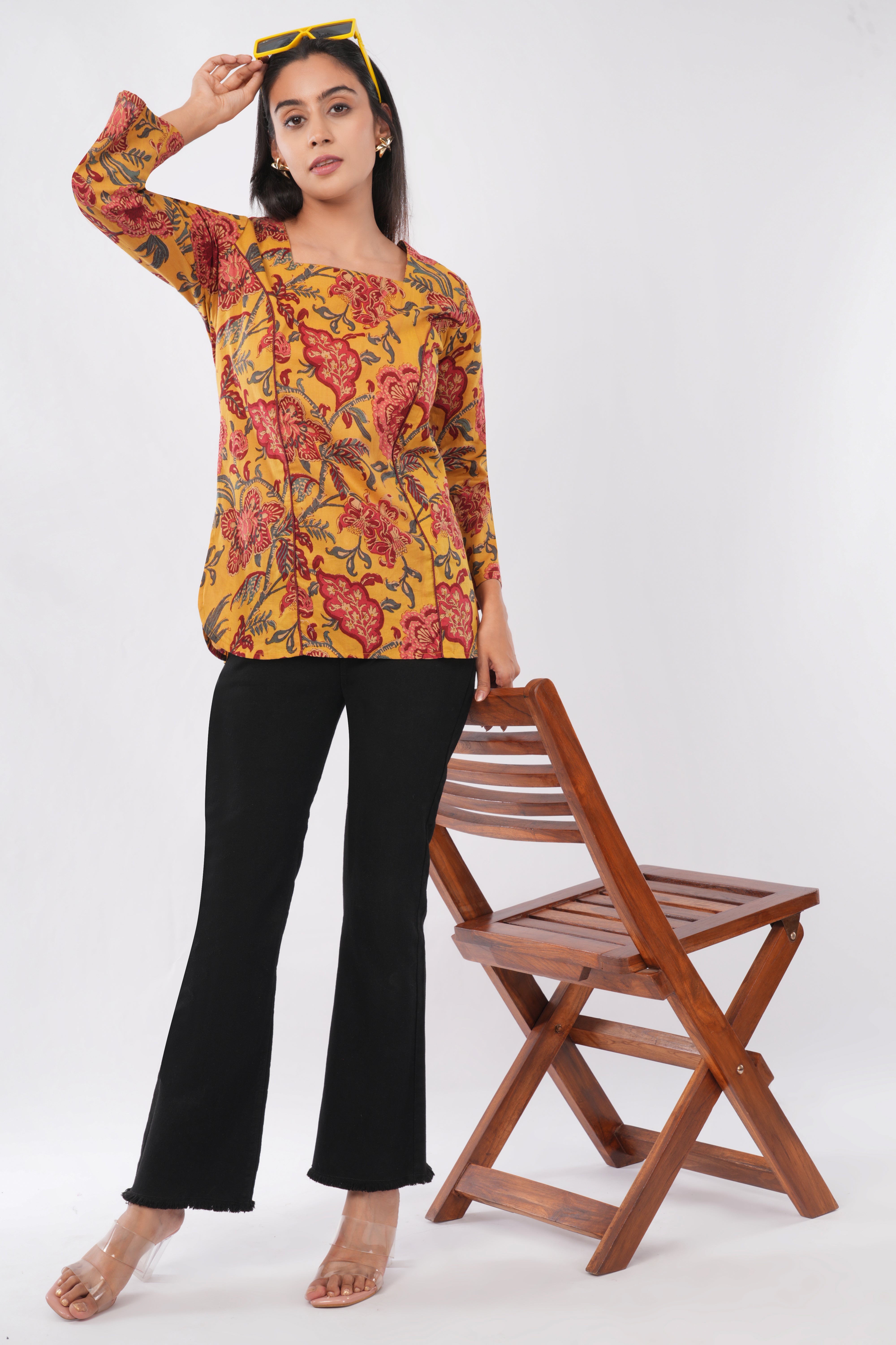Kalamkari printed Short kurti